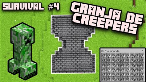 Hice La Granja De Creepers Mas Facil Y Compacta En Minecraft Bedrock