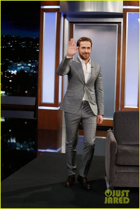 Ryan Goslings Suit Was Way Too Tight On Kimmel Video Photo