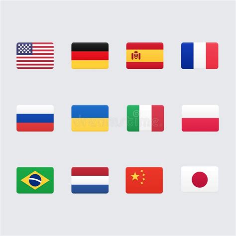 Country Flags Icons Stock Illustration Illustration Of Nation 70090218