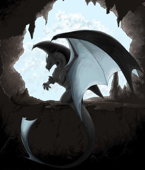 8 Dragons In Caves Ideas Dragon Dragon Art Dragon Wings