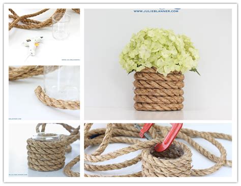 How To Make Diy Nautical Rope Vase Diy Tag