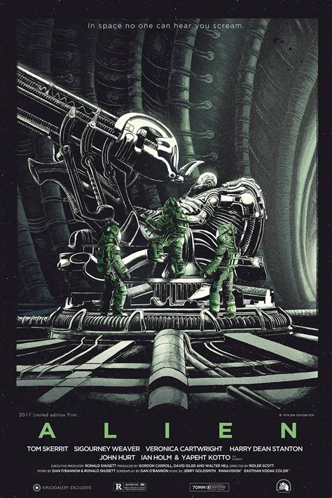 Alien is a 1979 science fiction horror film directed by ridley scott and starring tom skerritt, sigourney weaver, veronica cartwright, harry dean stanton, john hurt, ian holm and yaphet kotto. Alien | Posters de films, Les aliens et Affiche film