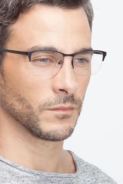Time Intellectual Edgy Hip Half Rim Frames Eyebuydirect Mens Glasses Frames Mens Eye