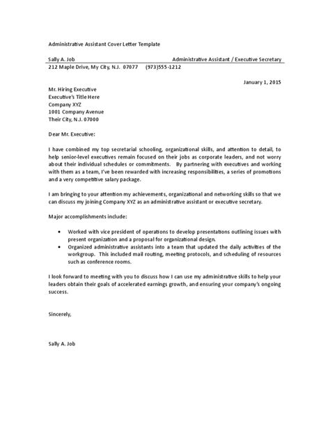 Need help with your administrative assistant cover letter? Administrative Assistant Cover Letter Examples - 3 Free ...
