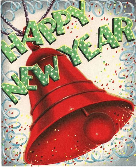 Vintage Happy New Year Vintage Holiday Cards Happy New Year Cards