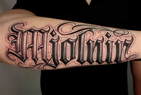 Best Cursive Chicano Lettering Tattoo Ideas That Will Blow Mind My