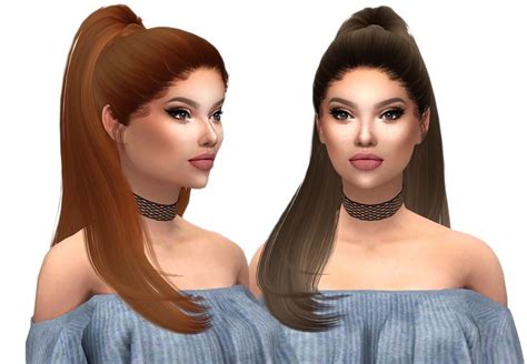 Kenzar Sims Tsminh`s Moonlight Naturals Hair Recolor Sims 4 Hairs