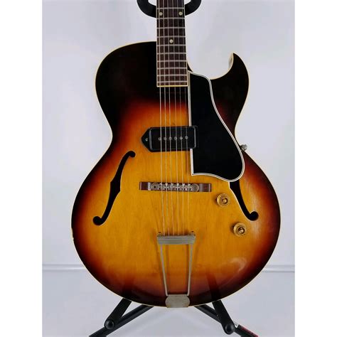 Vintage Gibson 1959 Es225t Hollow Body Electric Guitar Sunburst