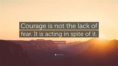 Mark Twain Courage Quote Mark Twain Coaching Confidence Quotation