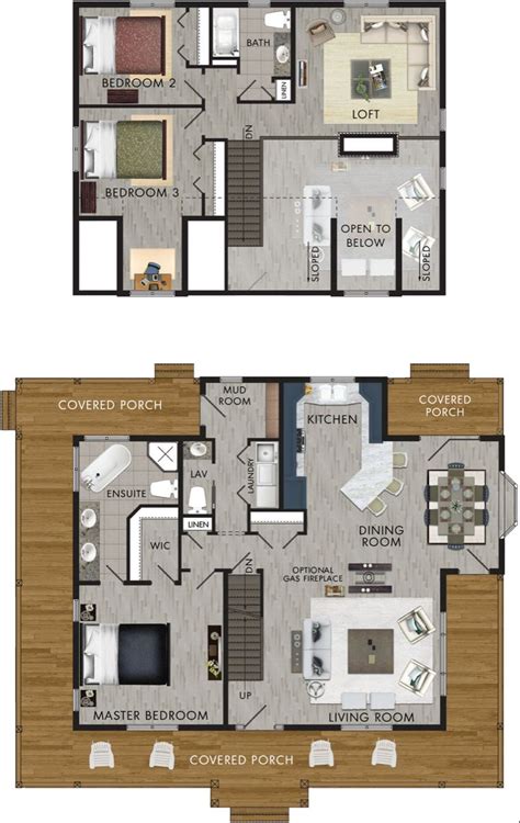 Whitetail crossing is located on the edge of a field with a short section ending in woods connecting to other trails that lead to the lake. Whitetail Crossing (2020) | House layout plans, House plan ...