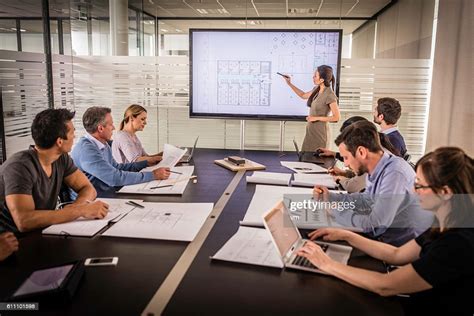Architect Presenting Project Plan High Res Stock Photo Getty Images