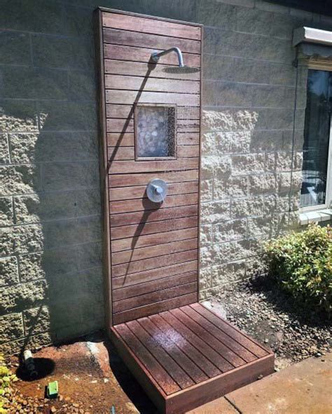 Top 60 Best Outdoor Shower Ideas Enclosure Designs Outdoor Shower