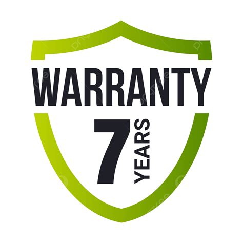7 Years Warranty Shield 7 Years Warranty Element 7 Years Warranty 7