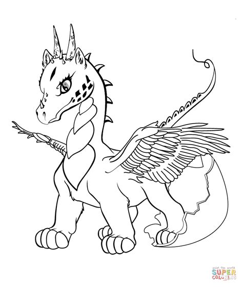 You may want to give the best creation for your lecturer at the end of your semester. baby dragon coloring page free printable coloring pages ...