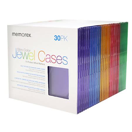 Download Memorex Slim CD Jewel Cases Assorted Colors Pack Of 30 by Office Depot & OfficeMax