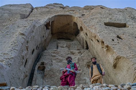 Taliban Now Guard Site Of Bamiyan Buddhas They Destroyed Art