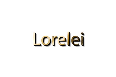 Lorelei Name 3d 15733086 Png