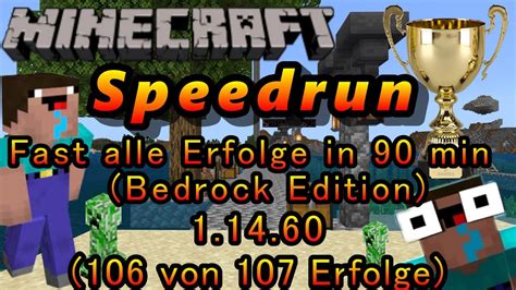 Maybe you would like to learn more about one of these? Speedrun - Fast alle Erfolge in Minecraft (Bedrock Edition ...