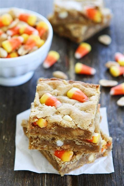 Peanut Butter Candy Corn Blondies Two Peas And Their Pod