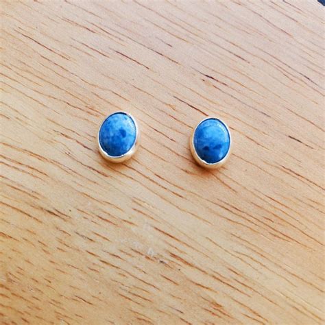 Denim Blue Earrings Etsy