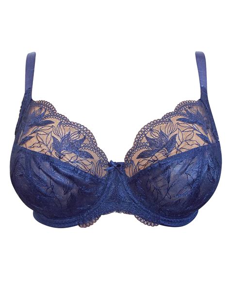 george g3orge navy floral lace underwired full cup bra size 36 to 40 g cup