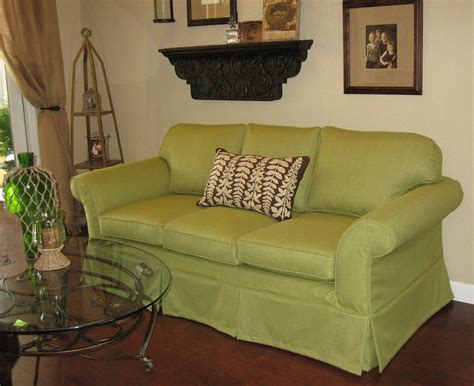 To create a slipcover for a traditional sofa, you would place the fabric over the sofa right side down and pin, sew, then flip it right side out and voila…a. Various Slipcover Sofa Ideas for Your Inspirations ...