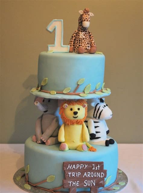 Simple First Birthday Cake Designs For Baby Boy Cute 1st Baby