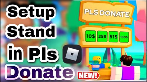 how to make stand booth in pls donate set up stand in pls donate on roblox 2023 youtube