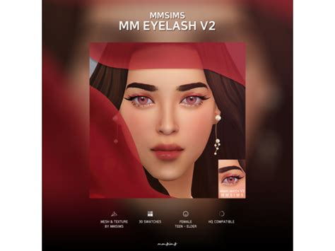 Mmsims Eyelash Maxis Match V2 By Mmsims The Sims 4 Download