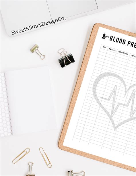Blood Pressure Diary Printableeditable Blood Pressure Etsy