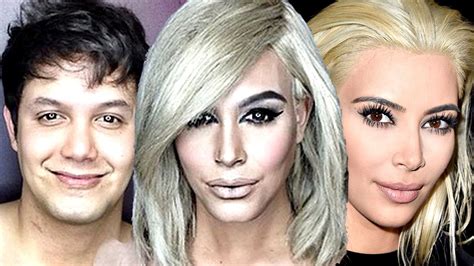 Man Turns Into Kim Kardashian Shocking Transformation Youtube