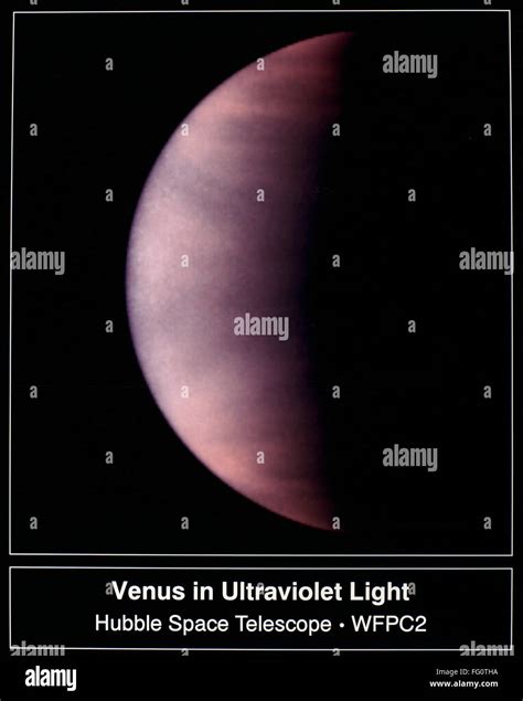 Hubble Venus 1995 Nclouds On Venus Photographed In Ultra Violet By