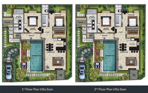 The Residence Seminyak Villa Siam Floorplan Asia Holiday