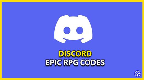 Epic Rpg Codes Discord March 2024 Gamer Tweak