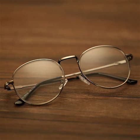 Vintage Full Rim Gold Eyeglass Frame Glasses Frame Retro Spectacles Round Computer Glasses