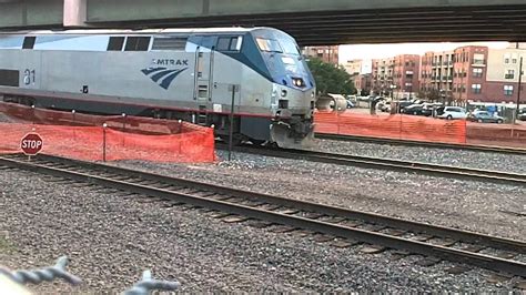 Amtrak Train Pulling Into Union Station Denver Colorado Usa Youtube