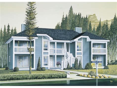 Can you convert a standard house into a 4 plex? Harborview Two-Story Fourplex Plan 008D-0034 | House Plans ...