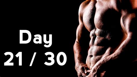 30 Days Six Pack Abs Workout Program Day 2130 Youtube