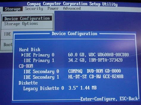Compaq computer(one of the brands of hp), bios of two kinds of models are entered by special keys. PCs de sobremesa Compaq Presario - Entrada en la BIOS de ...