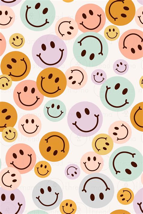 Smiley Face Collection Background Patterns In 2023 Cute Patterns