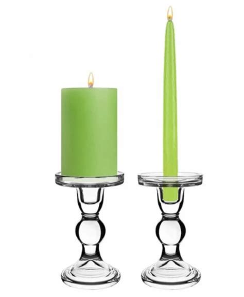 Glass Pillartaper Candle Holders Or Hurricane Glass Candle Covers