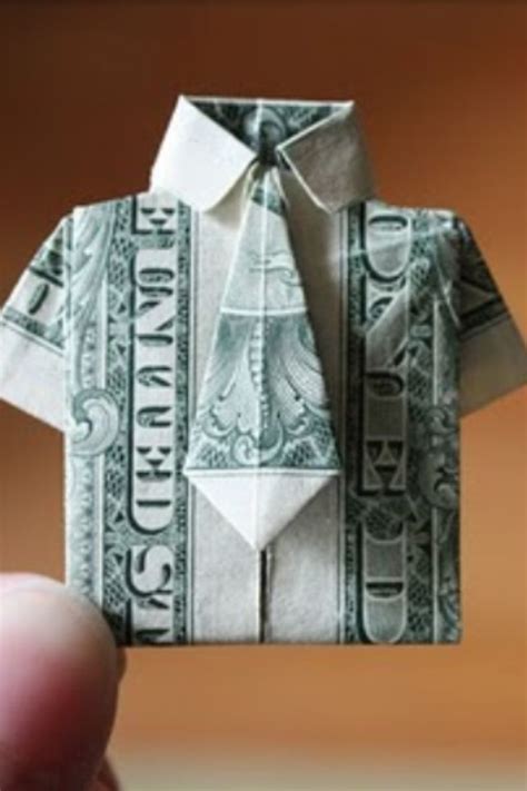 It gives the paper money a distinct look and feel. Oragami shirt made out of money...did this for Keith's grandma who has everything and she LOVED ...