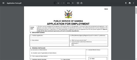 Namibian Government Application Forms A Comprehensive Guide 2023