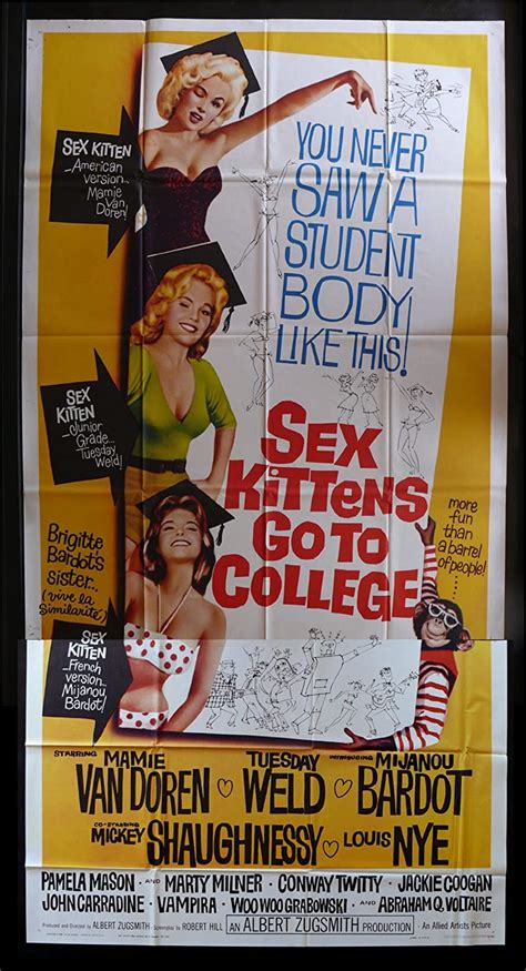sex kittens go to college 3sh movie poster 1960 bardot at amazon s entertainment collectibles store