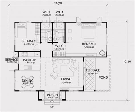 Terrace House Plan