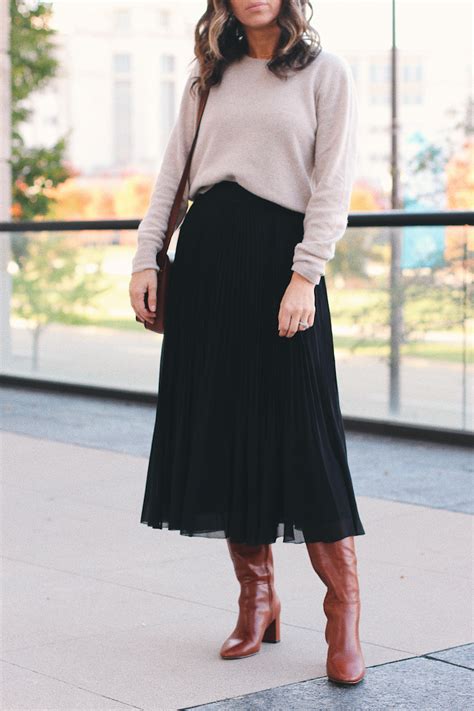 Favorite Way To Style Pleated Skirts For Fall Lilly Style