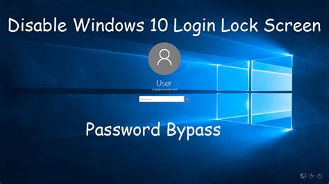 How To Disable Windows 10 Login Password Lock Screen Password
