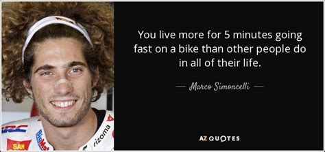 I don't give it a name, but i always speak with it. QUOTES BY MARCO SIMONCELLI | A-Z Quotes