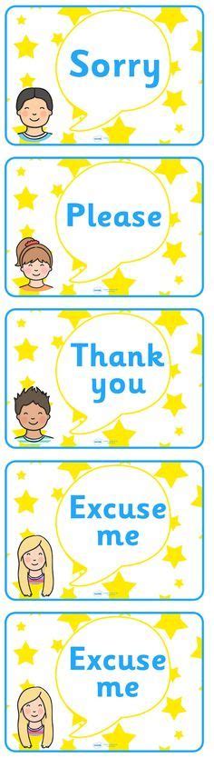 Twinkl Resources Good Manners Vocabulary Display Posters