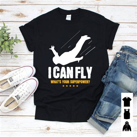 Sky Diving Tee Shirt For Skydiver Parachute Skydiving Sky Etsy